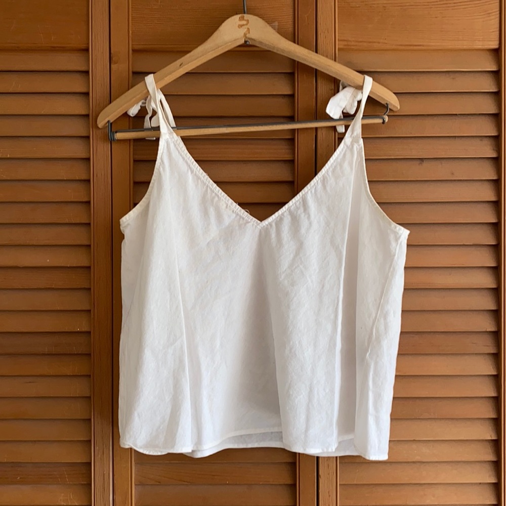 Zara Relaxed Fit Tie Tank